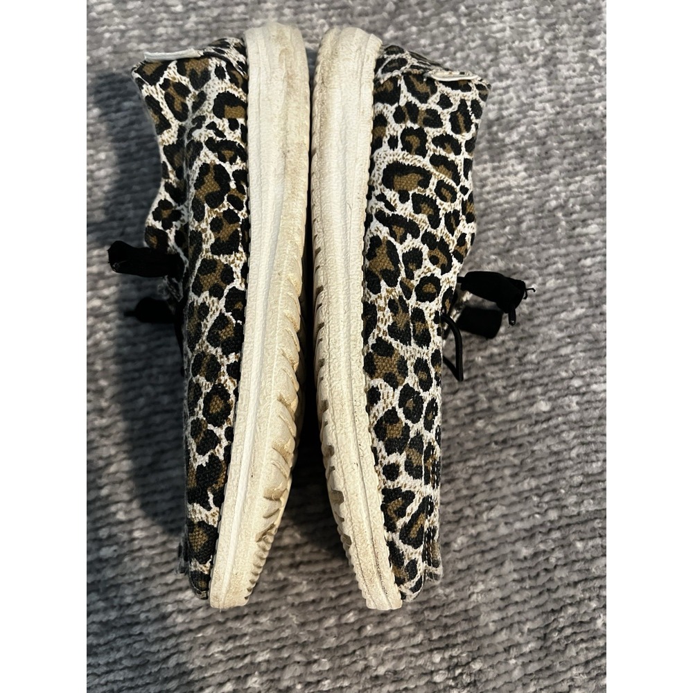Hey Dude Wendy Cheetah Leopard Print Slip On Shoes Womens Size 7 Casual - Picture 8 of 10